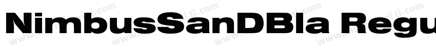 NimbusSanDBla Regula字体转换